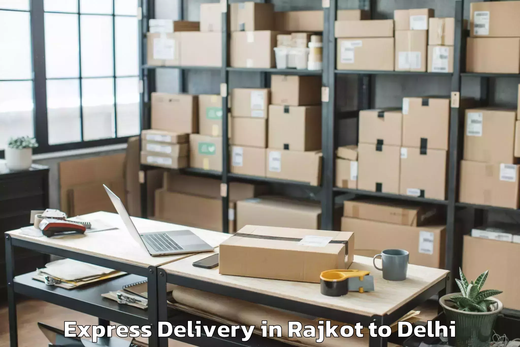 Affordable Rajkot to Unity One Janakpuri Mall Express Delivery